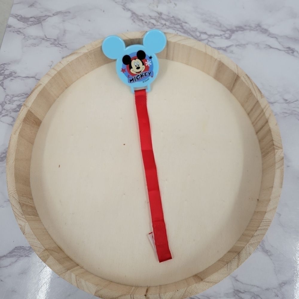 Disney Mickey Mouse Vintage Pacifier Binky Clip 80's or 90's Mint Condition